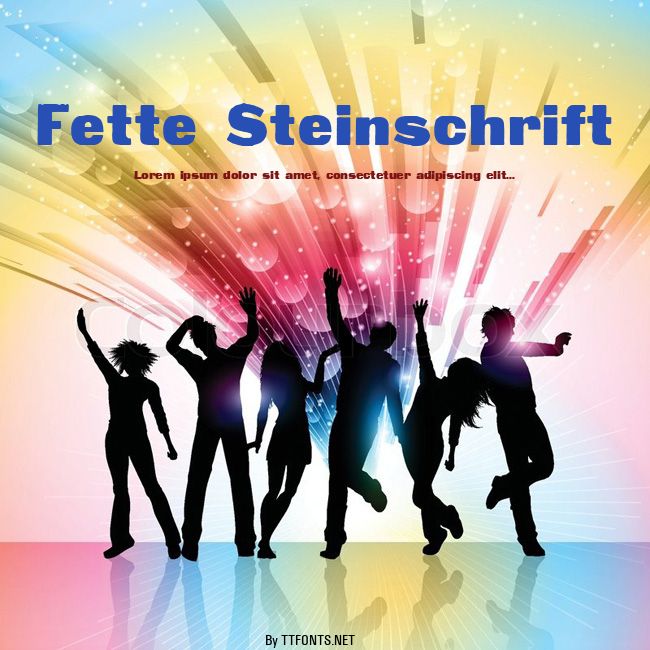 Fette Steinschrift example